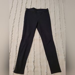 Hue Jeggings, black suede